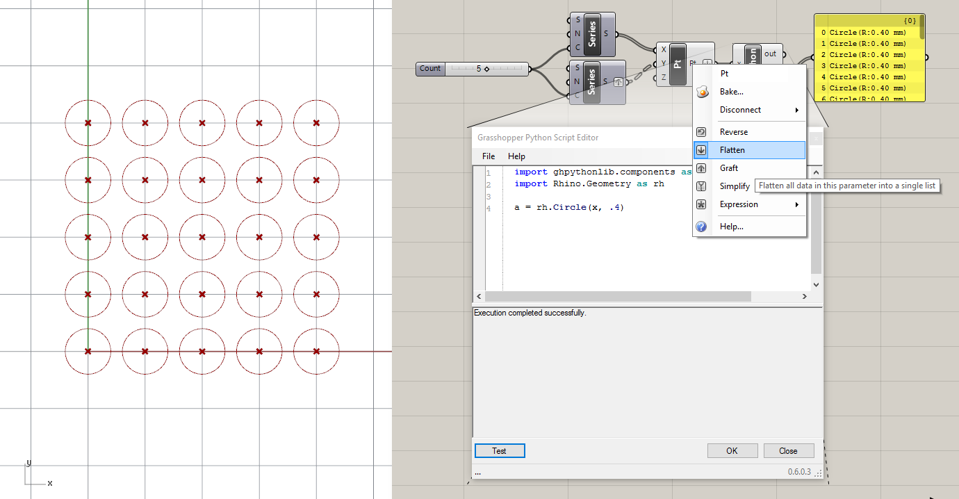 grasshopper setup