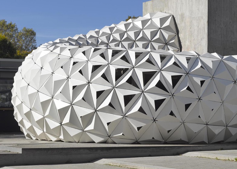 A complex facade system applied to a surface